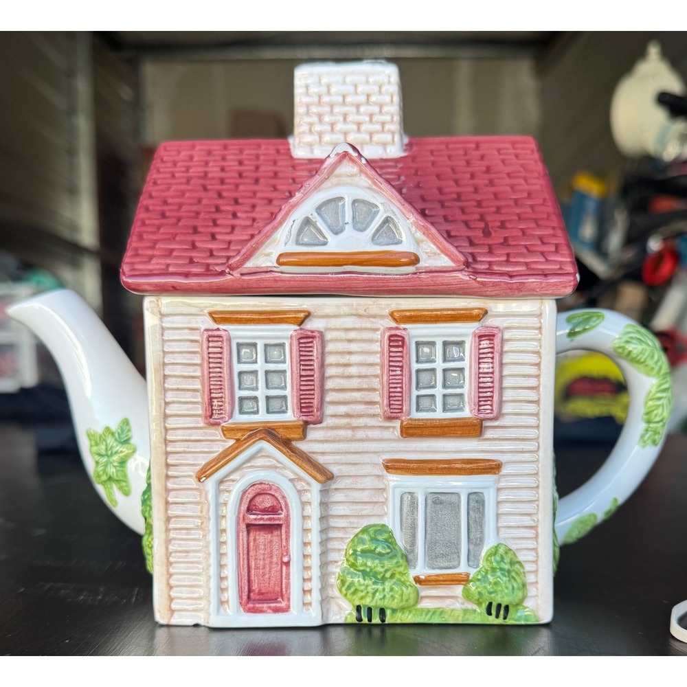 Johnson Brothers Friendly Village Street House Teapot Series 1 Hand Painted